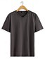 abordables Short Sleeve-T shirt Homme Col V  Coton 100%  Classique  Mode  Street