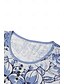 economico T-shirts-Per donna maglietta Floreale Per eventi Fine settimana Pulsante Stampa Rosa Manica corta Essenziale Rotonda