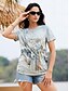 cheap T-Shirts-Vintage Women&#039;s Graphic Tee in Grass Green