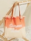 baratos Handbags &amp; Totes-Embroidered Straw Large Tote Bag