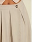 billige Skirts-Linen Clean Fit Midi Skirt