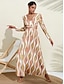 abordables Print Dresses-Women&#039;s Floral Wedding Party Dress