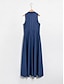 billige Afslappede kjoler-Solid Button Up Pocket Maxi Dress