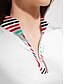 cheap Zip Up Pullover-Long Sleeve Golf Polo Shirt Stripe Design