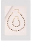 billige Shoes &amp; Accessories-Tiger Eye Stone Beaded Necklace &amp; Bracelet