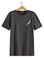 billige T-Shirts-Menns Klassisk Bomulls T Skjorte med Grafisk Design
