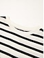 billige Midi Kjoler-Striped Knot Front Midi Jumper Dress