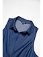 abordables Robes Décontracté-Solid Button Up Pocket Maxi Dress