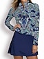 abordables Zip Up Pullover-Femme T-shirt POLO Blanche Rose Bleu Marine manche longue Protection Solaire Top Cachemire Automne Hiver Vêtements de golf pour femmes, tenues, vêtements