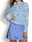 economico Zip Up Pullover-Per donna POLO Bianco Rosa Blu marino scuro Manica lunga Protezione solare Superiore Motivo cashemire Autunno Inverno Abbigliamento da golf da donna Abbigliamento Abiti Abbigliamento