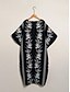 billige Print Dresses-Tropical Satin Floral Midi Casual Dress