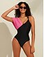 abordables Una pieza-Triangle Shirred Bathing Suit Swimsuit