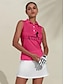 economico Polo Top-Lightweight Sleeveless Polo Shirt Golf Apparel