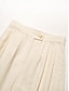billige Pants-Relaxed Linen Pocket Wide Leg Pants