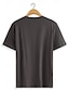 preiswerte Short Sleeve-Herren Klassisches 100% Baumwolle T Shirt Kurzarm Street Urlaub