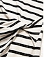 preiswerte Midikleider-Striped Knot Front Slit Midi Dress