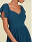 billige Afslappede kjoler-Solid Pleated Sweetheart Maxi Dress