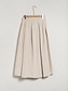 abordables Skirts-Linen Midi Skirt