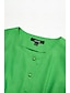 preiswerte Casual Kleider-Solid Button Detail Summer Dress