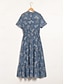 billige Sale-Floral High Neck Midi Dress