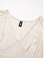 abordables Robes Décontracté-Lace Trim V Neck Boho Dress