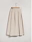 abordables Skirts-Linen Clean Fit Midi Skirt
