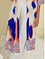 abordables Blouses-Satin Geometric Summer Kimonos