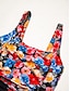 billige One-pieces-Floral Style Square Bathing Suit