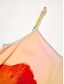 billige Jumpsuits-Satin Floral Print V Neck Sleeveless Jumpsuit