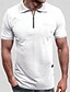 cheap Polos-Men&#039;s Golf Shirt Tennis Shirt Solid Color Collar Sports Outdoor Daily Short Sleeve Tops Casual Fashion Slim Fit Navy White Black / Wet and Dry Cleaning / golf shirts