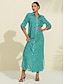 baratos Print Dresses-Leopard Sequin Maxi Dress