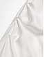 abordables Mini Robes-Shirred One Shoulder Asymmetric Midi Dress