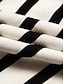preiswerte Midikleider-Striped Knot Front Slit Midi Dress