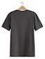 economico T-Shirts-T Shirt da Uomo in Cotone 100% con Grafica Classica