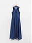 billige Uformelle kjoler-Solid Button Up Pocket Maxi Dress