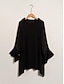 abordables Blouses-High Neck Modal Flare Cuff Blouse