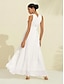billige Afslappede kjoler-Cross Halter Elegant Solid Dress