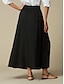 abordables faldas-Button Up Tencel Maxi Skirt