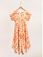 economico Print Dresses-Elegant Satin Beaded Shirred Maxi Dress