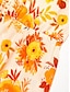 economico Print Dresses-Floral Chiffon Swing Maxi Dress