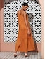 billige Uformelle kjoler-Solid Hem Maxi Slip Dress