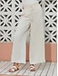 preiswerte Pants-Rayon Linen Breathable Straight Maxi Pants