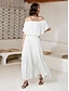 billige Uformelle kjoler-Brand Flare Off Shoulder Solid Maxi Dress