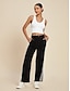 abordables Pants-Straight Pocket Design Long Pants