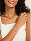 cheap Bracelets &amp; Anklets-Elegant Metallic Bracelet Bangles