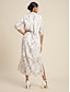 abordables Print Dresses-Sequin Graphic Pocket Dress Shirt