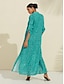 baratos Print Dresses-Leopard Sequin Maxi Dress