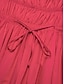 preiswerte Casual Kleider-Cotton Paper Touch Tie Back Midi Dress