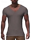 abordables T-Shirts-Homme T shirt Tee Tee Col Rond Plein Aptitude Gymnastique Manche Courte Vêtement Tenue Vêtement de rue Vêtement de sport Travail basique