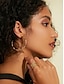 economico Orecchini trendy-Bamboo Knot Designed Hoop Earrings